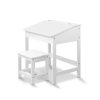 Kids Table Chairs Set Children Drawing Writing Desk Storage Toys Play