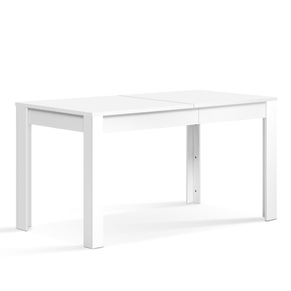 Artiss Dining Table 4 Seater Wooden Kitchen Tables 120cm Cafe Restaurant – White