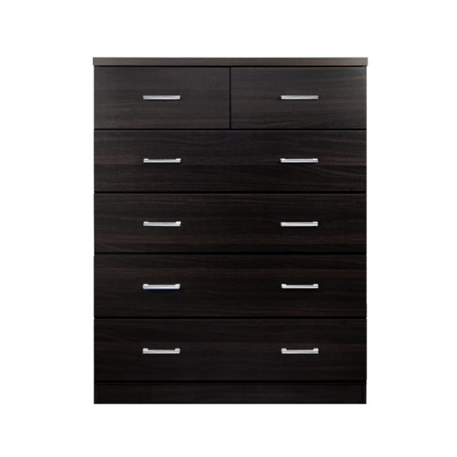 Artiss Tallboy 6 Drawers Storage Cabinet – Walnut