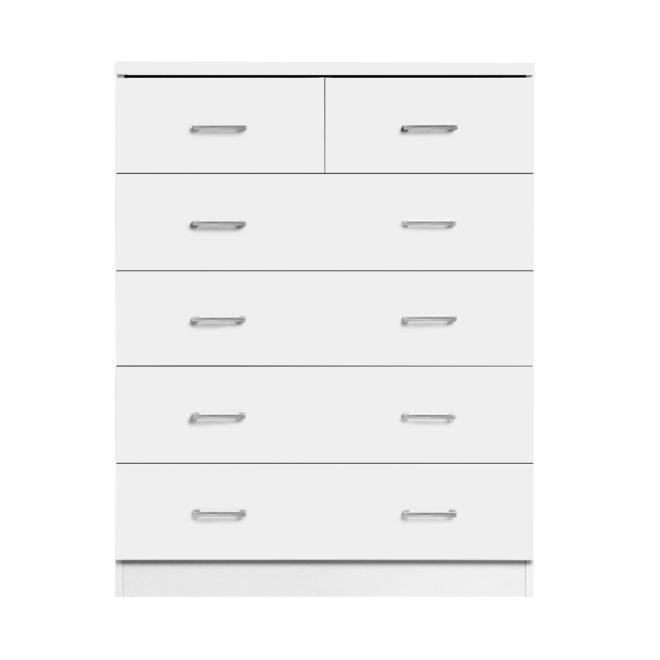 Artiss Tallboy 6 Drawers Storage Cabinet – White