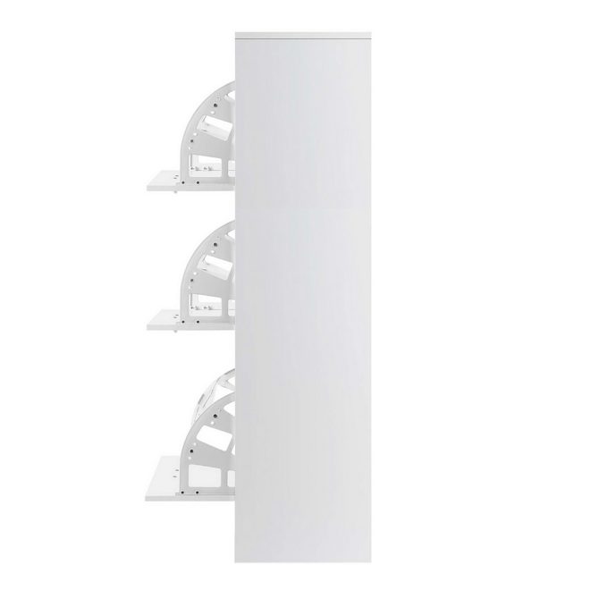 Artiss Door Shoe Cabinet – White – 63x30x120 cm