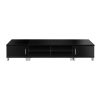 Entertainment Unit with Cabinets – Black