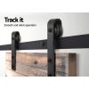 Cefito Sliding Barn Door Hardware Track Set Roller Kit Slide Office Bedroom – 2 M