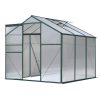 Greenfingers Greenhouse Aluminium Polycarbonate Green House Garden Shed – 1.9×1.9 m