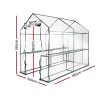 Greenfingers Greenhouse Garden Shed Green House 1.9X1.2M Storage Plant Lawn – Clear