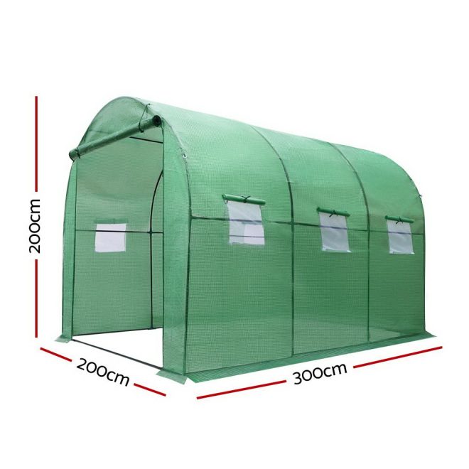 Greenhouse Garden Shed Green House 3X2X2M Greenhouses Storage Lawn