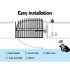 LockMaster Swing Gate Opener Automatic Electric Solar Power Remote Control – 600KG 5.5M 40w