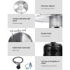 Devanti Portable Gas Patio Heater – Black and Silver
