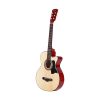 ALPHA 38 Inch Wooden Acoustic Guitar – 38″ Natural