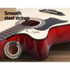 ALPHA 38 Inch Wooden Acoustic Guitar – 38″ Natural Left Handed