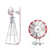 Garden Windmill Metal Ornaments Outdoor Decor Ornamental Wind Will – 38x38x146 cm