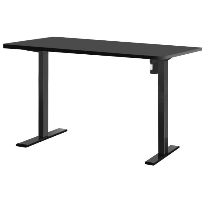 Electric Standing Desk Motorised Adjustable Sit Stand Desks – 120×60 cm, Black
