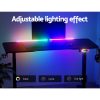 Electric Standing Desk Gaming Desks Sit Stand Table RGB Light Home Office. – Black