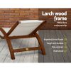 Outdoor Wooden Sun Lounge Setting Day Bed Chair Garden Patio Furniture