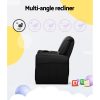 Keezi Kids Recliner Chair PU Leather Sofa Lounge Couch Children Armchair – Black
