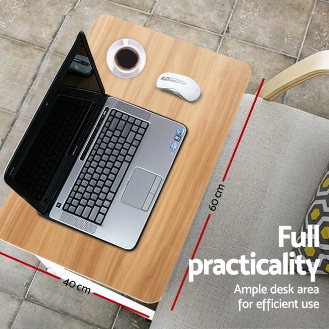 Artiss Laptop Table Desk Portable – Light Wood