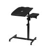 Artiss Laptop Table Desk Adjustable Stand With Fan – Black