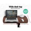Artiss Laptop Table Desk Adjustable Stand – Walnut