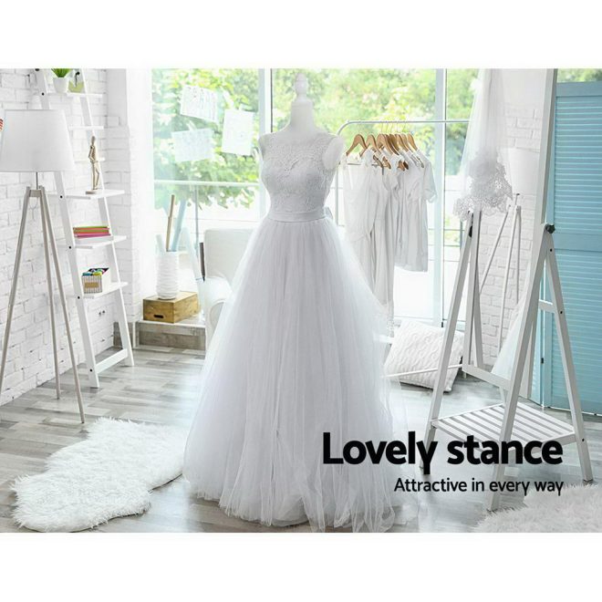 Embellir Female Mannequin Dummy Model Dressmaker Clothes Display Torso Tailor – White
