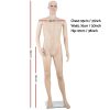 175cm Tall Full Body Mannequin – Skin Coloured – Male