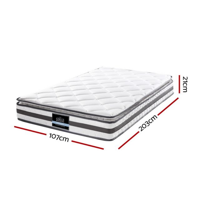 Giselle Bedding Normay Bonnell Spring Mattress 21cm Thick – KING SINGLE