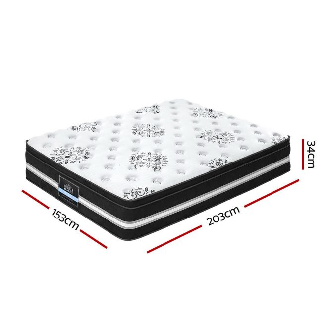 Giselle Mattress Bed COOL GEL Memory Foam Euro Top Pocket Spring – QUEEN
