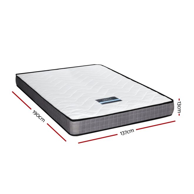 Giselle Mattress Medium Firm Mattresses Tight Top Bed Bonnel Spring 13cm – DOUBLE