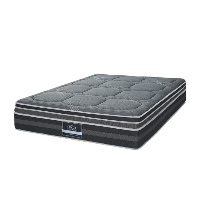 Giselle 35CM Mattress Bed 7 Zone Dual Euro Top Pocket Spring Medium Firm – KING