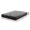 Giselle Bedding Wendell Pocket Spring Mattress 22cm Thick – QUEEN