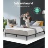 Artiss Metal Bed Frame Mattress Base Platform Wooden Black TED – DOUBLE
