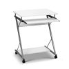 Artiss Metal Pull Out Table Desk – White
