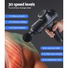 Everfit Massage Gun 6 Heads Massager Electric LCD Vibration Relief Percussion – Black