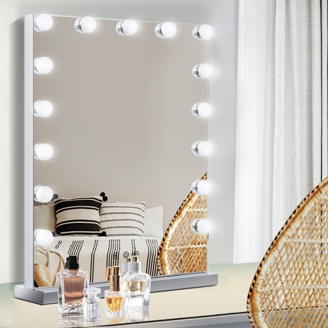Embellir Hollywood Makeup Mirror With Light LED Bulbs Lighted Frameless – 43×61 cm