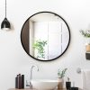 Embellir Round Wall Mirror Makeup Bathroom Mirror Frameless – 50 cm