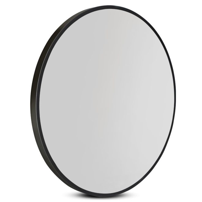 Embellir Round Wall Mirror Makeup Bathroom Mirror Frameless – 80 cm