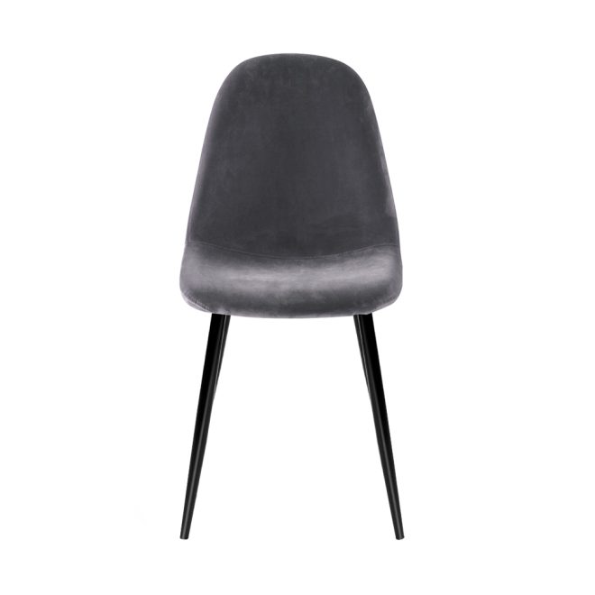 4 X Dining Chairs Dark Grey