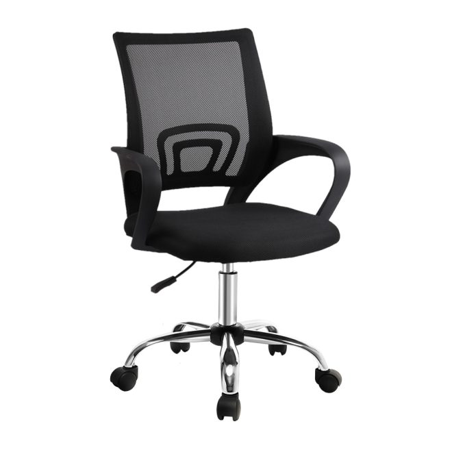 Artiss Office Chair Gaming Chair Computer Mesh Chairs Executive Mid Back – Black