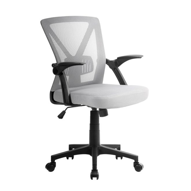 Artiss Gaming Office Chair Mesh Computer Chairs Swivel Executive Mid Back – Grey