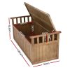 Outdoor Storage Box Wooden Garden Bench 128.5cm Chest Tool Toy Sheds XL