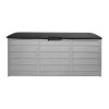 Gardeon 290L Outdoor Storage Box – Black and Grey