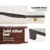 Gardeon Outdoor Storage Cabinet Lockable Cupboard Garage 173cm – White