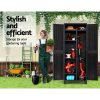 Gardeon Outdoor Storage Cabinet Lockable Cupboard Garage 173cm – Black