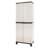 Gardeon Outdoor Storage Cabinet Lockable Cupboard Garage 173cm – Beige