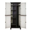 Gardeon Outdoor Storage Cabinet Lockable Cupboard Garage 173cm – Beige