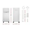 Devanti Portable Air Conditioner Cooling Mobile Fan Cooler Dehumidifier White – 2000 W