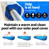 Aquabuddy Pool Cover Roller 500 Micron Solar Blanket Bubble Heat Swimming – 10×4 m