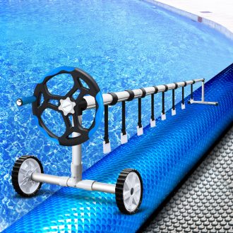 11×6.2m Solar Pool Cover Roller Swimming Blanket Heater Covers Outdoor
