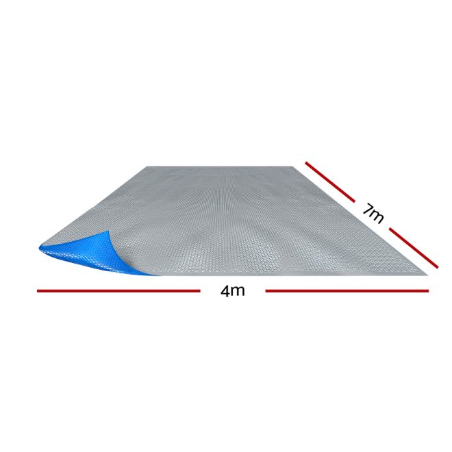 Aquabuddy Solar Swimming Pool Cover – 7×4 m, Blue and Grey