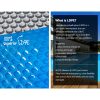 Aquabuddy Solar Swimming Pool Cover Roller Wheel Blanket Adjustable – 7×4 m
