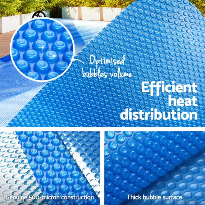 Aquabuddy Solar Swimming Pool Cover – 8×4.2 m, Blue